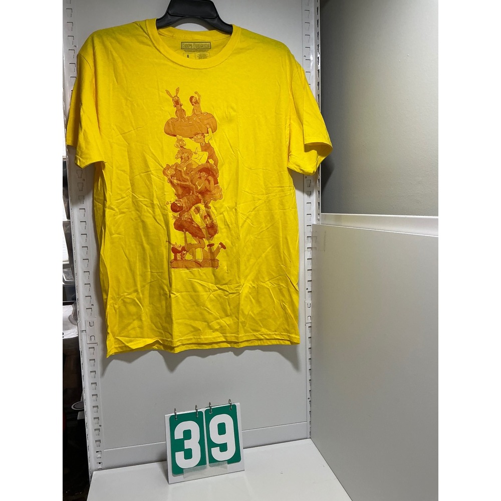 Bobs Burgers Lootwear Exclusive Yellow Graphic T-Shirt Mens Large Belcher Family